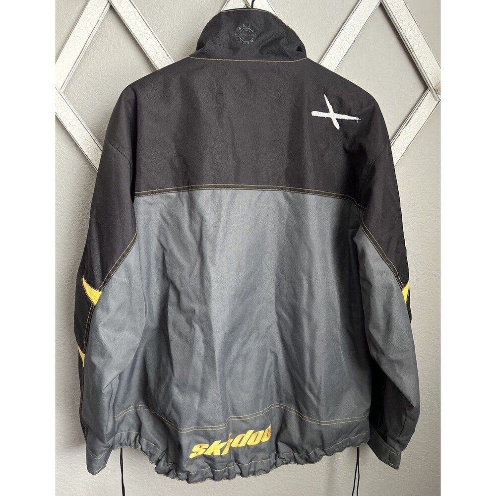 Vintage Ski-Doo Team Bombardier Men's L Jacket Black/Gray - Picture 6 of 12